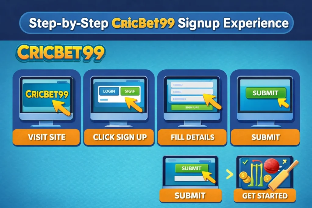 Step-by-Step Cricbet99 Signup Experience